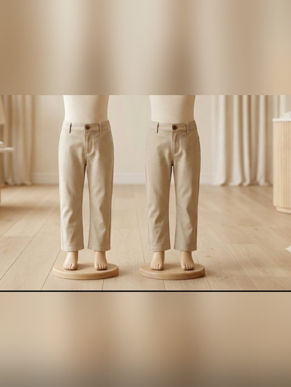 Children’s Place Sz 10 Husky Light Khaki Pants — 2 Pair Bundle